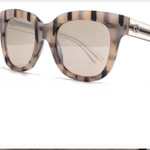 Authentic Gucci square flared sunglasses